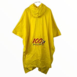 VINTAGE Limited Edition Yellow Disney Poncho Adult